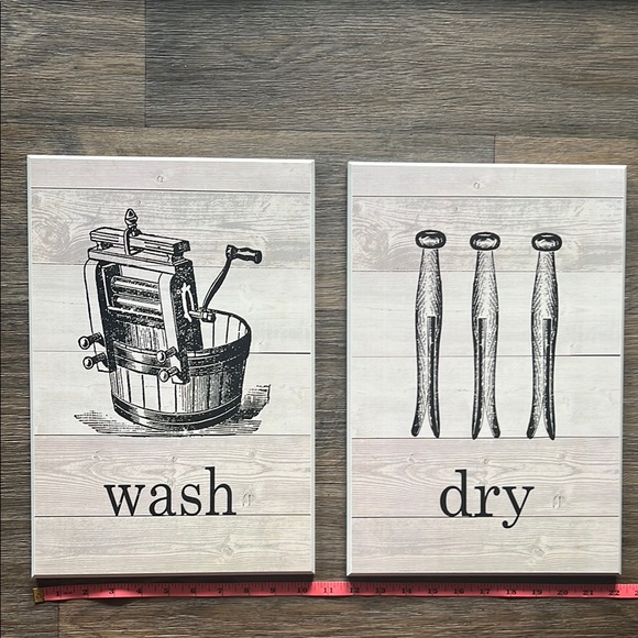 Other - Wash, Dry, Fold wall decor signs